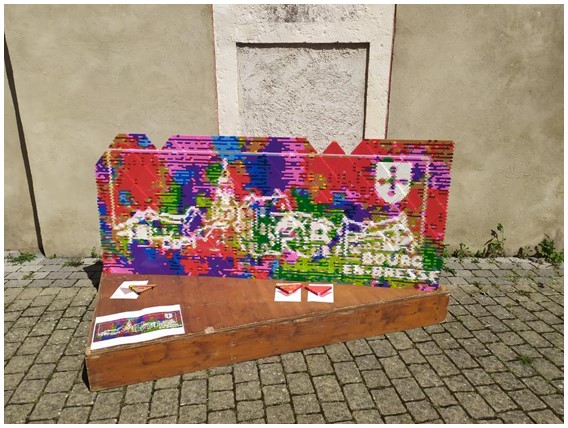 Mosaïque pour le festival «&nbsp;Colorez Bourg&nbsp;» à Bourg-en-Bresse
