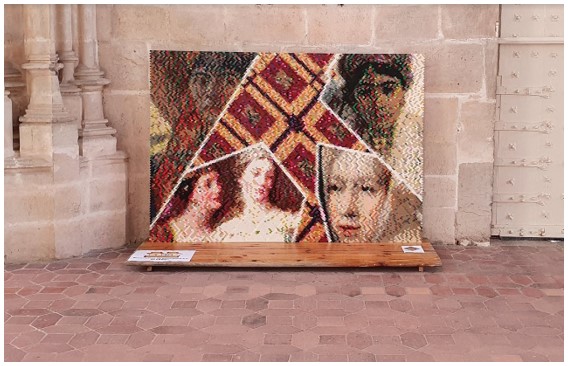 Mosaïque au Monastère Royal de Brou à Bourg-en-Bresse